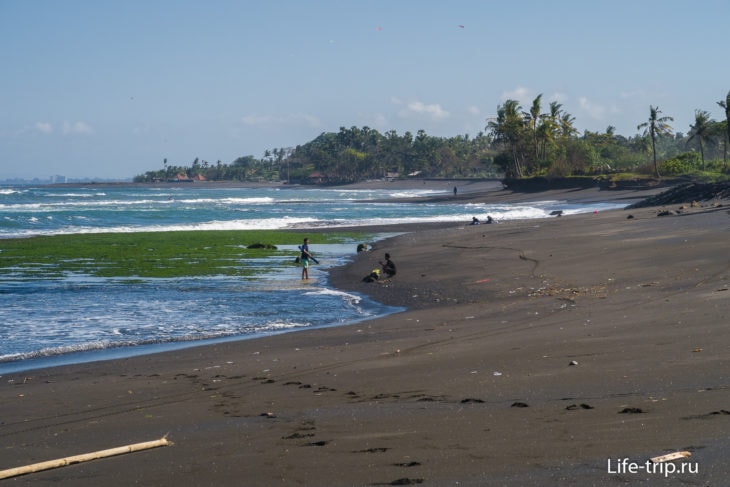 Пляж Керамас (Keramas Beach Bali) - черный бриллиант Бали
