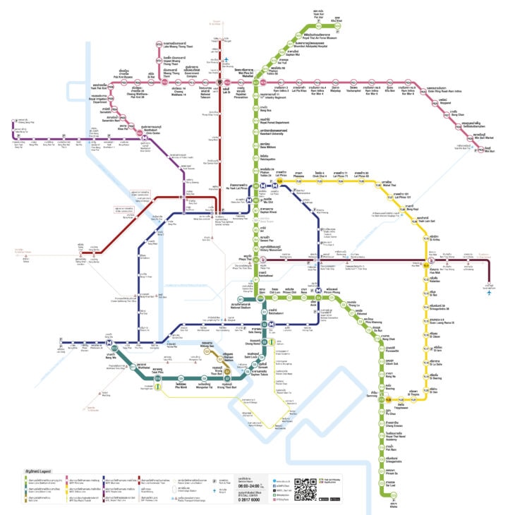 Карта метро Бангкока